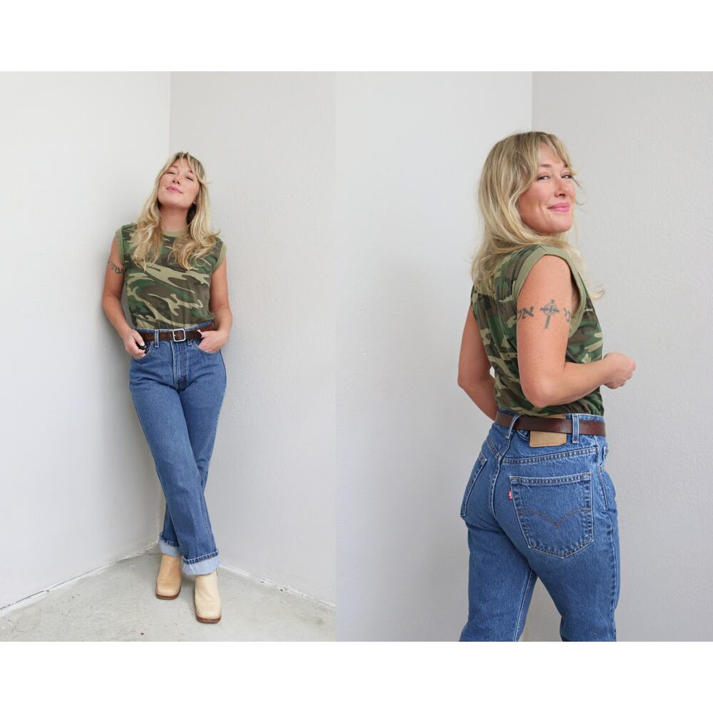 1990's Vintage Levi's 517 Boot Cut Dark Wash Jeans ~ Women's XS SM 30" 31" Waist